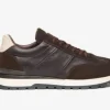 SNEAKERS AROLD PELLE MARRONE