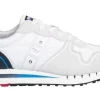 SNEAKERS BIANCA DETTAGLI BLU