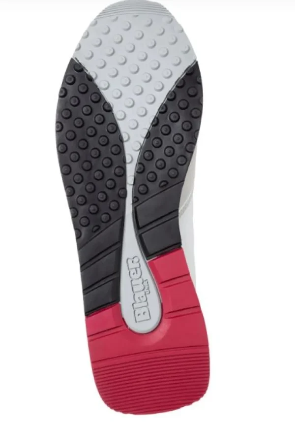 SNEAKERS BIANCA DETTAGLI BLU
