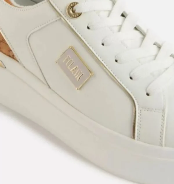 SNEAKERS BIANCA LOGO PLACCHETTA