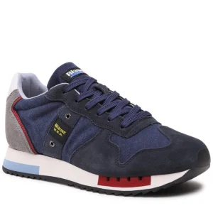 SNEAKERS BLU DETTAGLI ROSSI