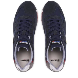 SNEAKERS BLU DETTAGLI ROSSI