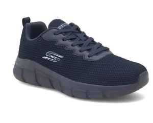 SNEAKERS BOBS SPORT B FLEX CHILL EDGE SKECHERS BLU