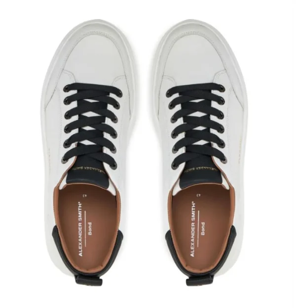 SNEAKERS BOND MAN ALEXANDER SMITH WHITE BLACK