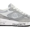 SNEAKERS CAMOSCIO TESSUTO GRIGIO