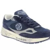 SNEAKERS CAMOSCIO TESSUTO BLU