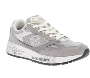 SNEAKERS CAMOSCIO TESSUTO GRIGIO