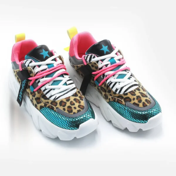 SNEAKERS CHUNKY AMY ECO ANIMALIER MULTICOLOR