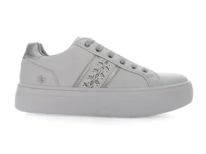SNEAKERS CON DECORI LATERALI SILVER