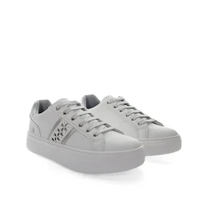 SNEAKERS CON DECORI LATERALI SILVER