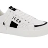 SNEAKERS CON DETTAGLI CONTRASTO BIANCO
