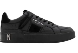 SNEAKERS CON DETTAGLI CONTRASTO NERO
