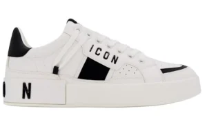 SNEAKERS CON DETTAGLI CONTRASTO BIANCO
