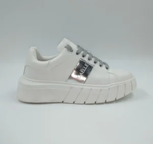 SNEAKERS CON INSERTI ARGENTO