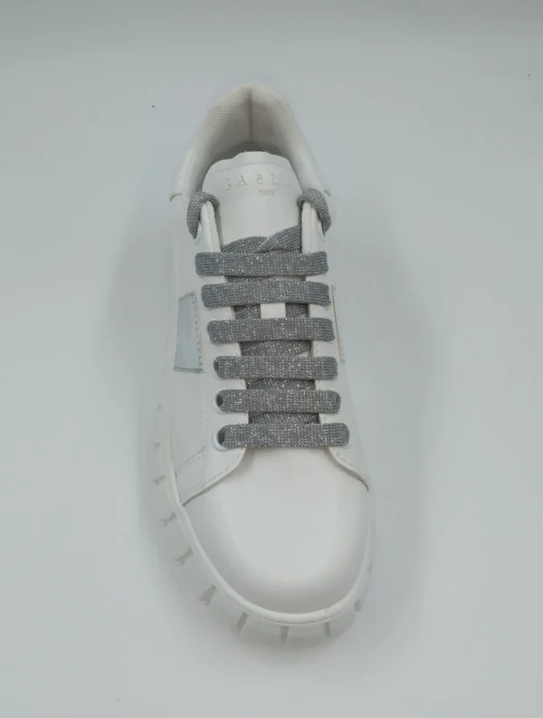 SNEAKERS CON INSERTI ARGENTO