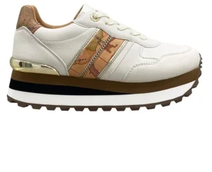 SNEAKERS CON INSERTI IN PELLE GEO