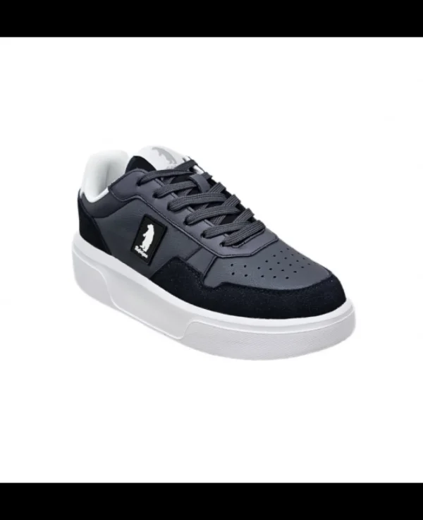 SNEAKERS CON INSERTI SUEDE BLU