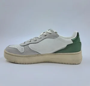 SNEAKERS EFFETTO VINTAGE DETTAGLIO VERDE