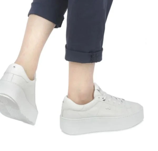 SNEAKERS EVA PELLE BIANCA