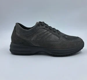SNEAKERS FLESSIBILI CAMOSCIO GRIGIO