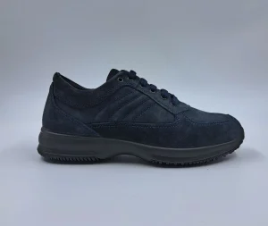 SNEAKERS FLESSIBILI CAMOSCIO BLU