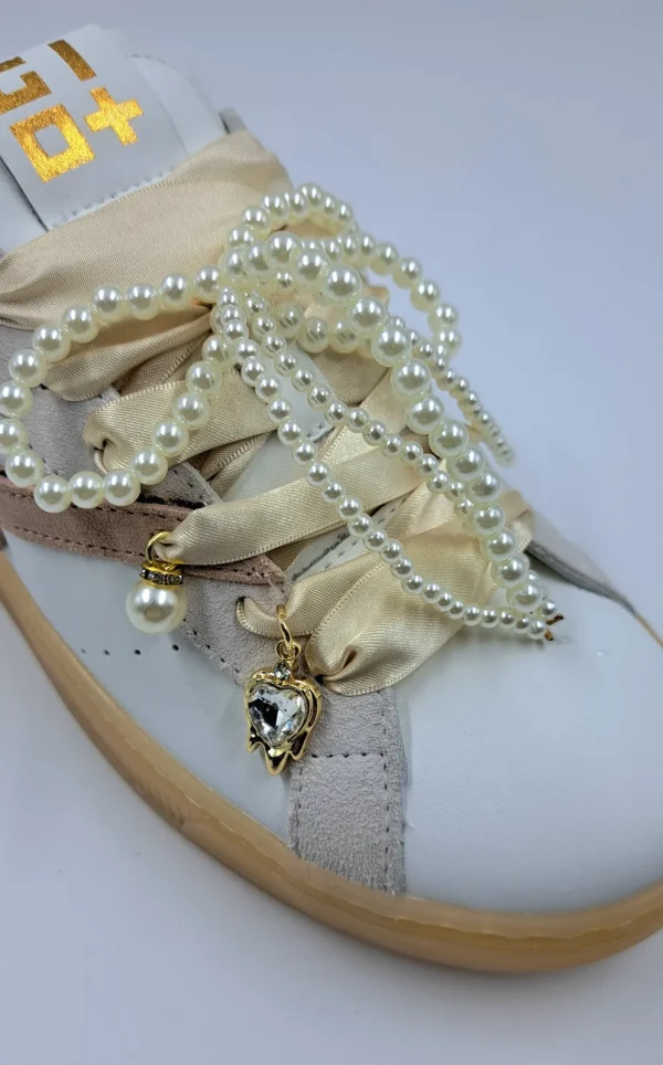 SNEAKERS GIO+ CASUAL CHIC DETTAGLI CHARMS PERLE
