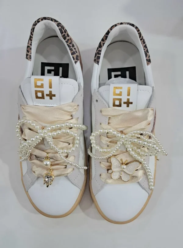 SNEAKERS GIO+ CASUAL CHIC DETTAGLI CHARMS PERLE