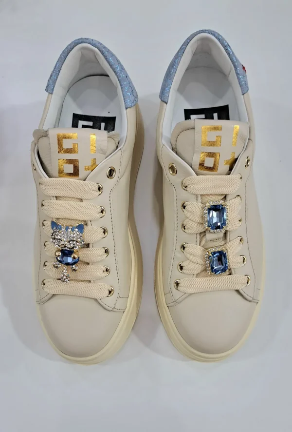 SNEAKERS GIO+ COMBI GATTO DETTAGLI CHARMS