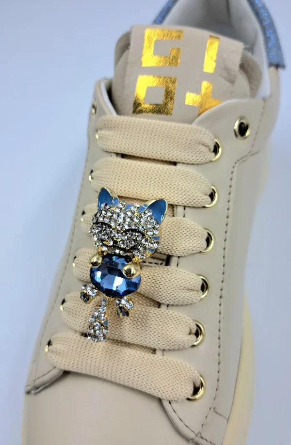 SNEAKERS GIO+ COMBI GATTO DETTAGLI CHARMS