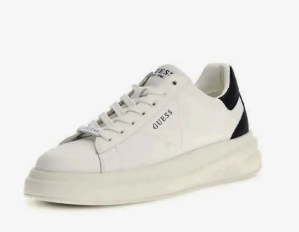 SNEAKERS GUESS ELBA PELLE DETTAGLIO BLU