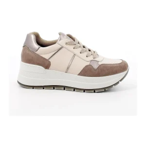 SNEAKERS IGI&CO CAMOSCIO E PELLE BEIGE