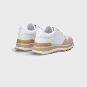 SNEAKERS IN SUEDE E NYLON BIANCO