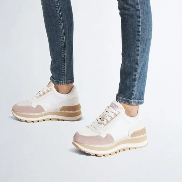 SNEAKERS IN SUEDE E NYLON BIANCO