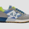 SNEAKERS JAKI 2.0 BICOLOR SUN68 GRIGIO CHIARO