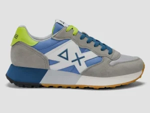 SNEAKERS JAKI 2.0 BICOLOR SUN68 GRIGIO CHIARO