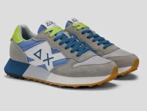 SNEAKERS JAKI 2.0 BICOLOR SUN68 GRIGIO CHIARO