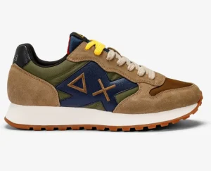 SNEAKERS JAKI BICOLOR MILITARE/BEIGE