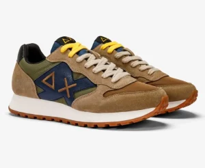 SNEAKERS JAKI BICOLOR MILITARE/BEIGE