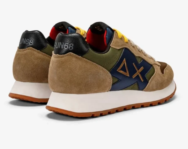 SNEAKERS JAKI BICOLOR MILITARE/BEIGE