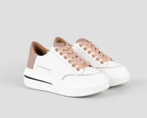 SNEAKERS LANCASTER WOMAN WHITE NUDE