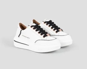 SNEAKERS LANCASTER WOMAN WHITE BLACK