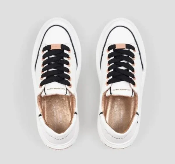 SNEAKERS LANCASTER WOMAN WHITE BLACK
