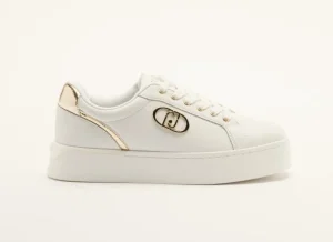 SNEAKERS LIU JO DONNA PRETTY WHITE DETTAGLI GOLD