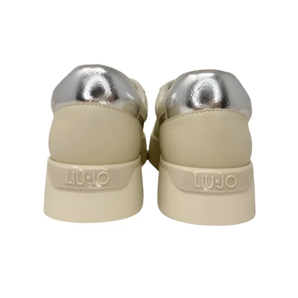 SNEAKERS LIU JO DONNA PRETTY IVORY DETTAGLI SILVER