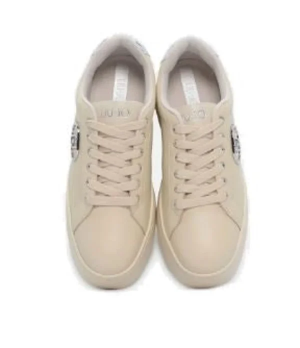 SNEAKERS LIU JO DONNA PRETTY IVORY DETTAGLI SILVER