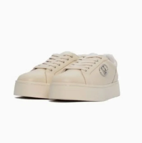 SNEAKERS LIU JO DONNA PRETTY IVORY DETTAGLI SILVER
