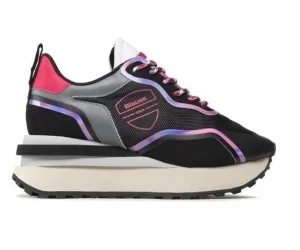 SNEAKERS NERA E FUXIA