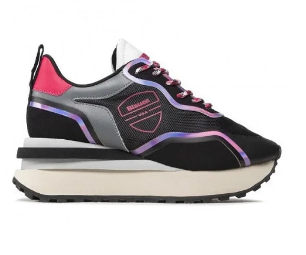 SNEAKERS NERA E FUXIA