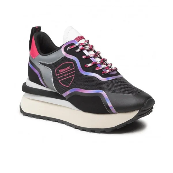 SNEAKERS NERA E FUXIA