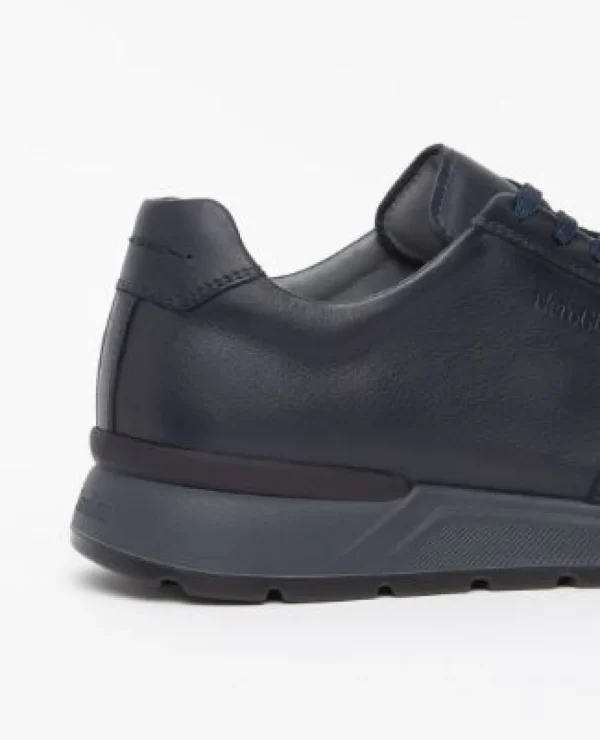 SNEAKERS PELLE BLU